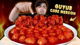 BANJIR CABE  MUKBANG BAKSO PENTOL MERCON GUYUR CABE LAVA PEDAS | ASMR BAKSO MERCON