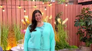 Denim & Co. Button-Front Long-Sleeve Cropped Cardigan on QVC