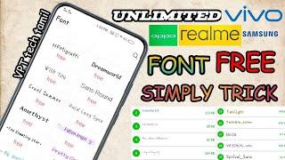 How To Change Font Style In Vivo Smartphones Free | Free Font For Vivo'oppo'realme' Samsung'Tamil