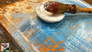 Unbelievable Marble Dust Painting Hack ~ Stunning Textures You Need to Tryin 2025! 