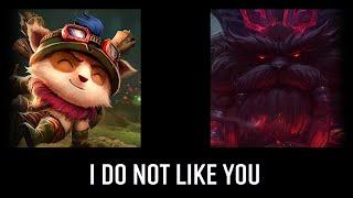 TEEMO - What champions think about him? And he them