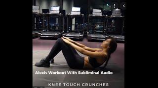 Reduce belly fat Subliminal with Alexis Ren workout + beeps l Extremely snatched waist, flat stomach