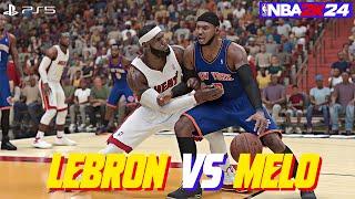 NBA 2K24 - Lebron James Vs Carmelo Anthony EPIC COMEBACK! (PS5 Gameplay)