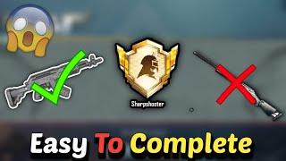 Easy To Complete | SHARPSHOOTER | Tittle In Bgmi Sharpshooter Achievement kaise Complete Kare
