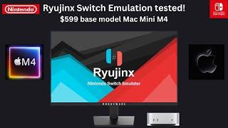 Ryujinx Switch Emulation tested on Mac Mini M4 base model! Smooth 1080p 60FPS? macOS Sequoia 15.1