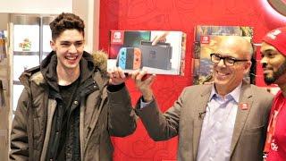 [DAY 28 FINALE] I Waited an ENTIRE MONTH to be FIRST to Get a Nintendo Switch!