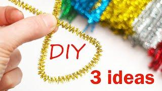 THREE COOL IDEAS  Chenille Wire  New Year  Christmas  Decor