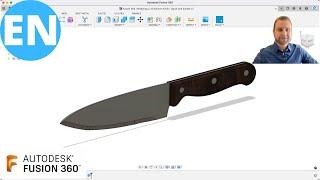 Fusion 360 | Modeling a 3D Kitchen Knife | Quick and Simple