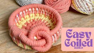 How to Make a Coiled Basket with Yarn