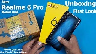 Realme 6 Pro Unboxing / First Look Retail Unit || Realme 6 Pro Specifications | 64MP Quard Camera