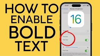 How to Enable Bold Text on iOS 16 iPhone iPad 2022