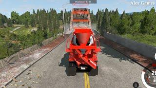 Ready Mix Concrete Mixer Truck - Beamng drive | Alor Games