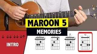 Maroon 5 - Memories // Easy Guitar Tutorial (CHORDS)