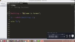 String Functions in PHP: substr
