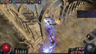 2.3 Path of Exile - Lvl 87 Arc Elementalist : Waterways (T13) map.