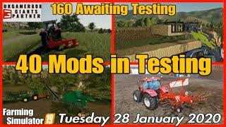 FS19 Mods in Testing list fs19 & Mod hub update  #fs19modsreview