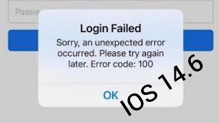 Fix iphone Facebook says Unexpected Error Occurred please try Again later error code 100 IOS 14.6