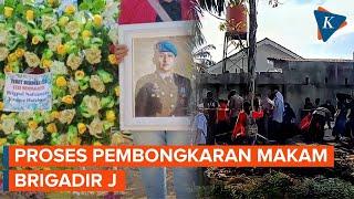 Begini Suasana Proses Pembongkaran Makam Brigadir J