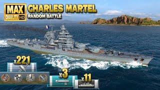 Cruiser "Charles Martel": MVP on map Sleeping Giant - World of Warships