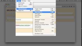 Firefox Developer Tools: opening the debugger