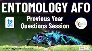 Entomology AFO Previous Year Questions Session | Agricultural #Entomology | AFO | NABARD | RRB-SO