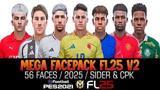 MEGA FACEPACK PES 2021 & FOOTBALL LIFE 25: Caras Reales