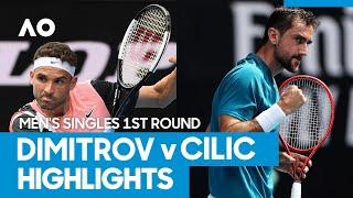 Grigor Dimitrov vs Marin Cilic match highlights (1R) | Australian Open 2021