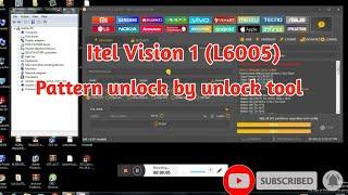 Itel Vision 1 (L6005) pin pattern unlock by unlock tool