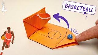 Origami Paper Basketball Court | Origami Toy | Moving Paper Toys Pop It