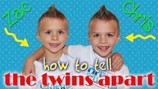 How to Tell the Twins Apart || Chris & Zac, Identical Twin Boys