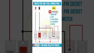 Fuse || Indicator || How to Connection Fuse and Indicator || Electrical Switch Board Making ||