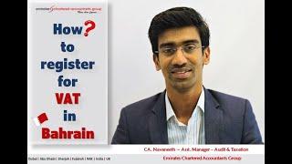 VAT Registration in Bahrain| VAT in Bahrain-CA, Navaneeth Asst.Manager EmiratesCA Group