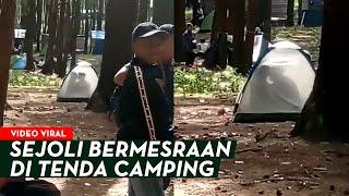 Viral Video Dua Sejoli Kepergok Bermesraan di Tenda Camping