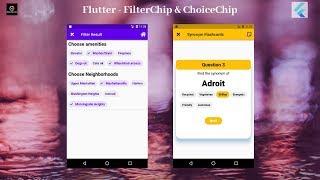 Flutter Tutorial - Flutter FilterChip and ChoiceChip