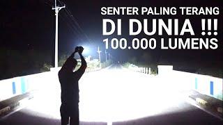 100000 LUMENS! strongest flashlight in the WORLD SENTER PALING TERANG DIDUNIA IMALENT MS18 ‼️