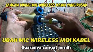 CARA UBAH MIC WIRELESS JADI MIC KABEL