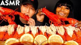 ASMR 12 LOBSTER TAILS with BLOVESLIFE (& BLOVES SAUCE RECIPE) COOKING & EATING SOUNDS
