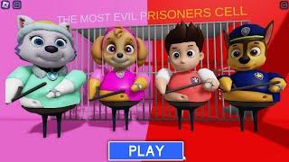 PAW PATROL GIRLS vs BOYS! BARRY'S PRISON RUN! #roblox #obby