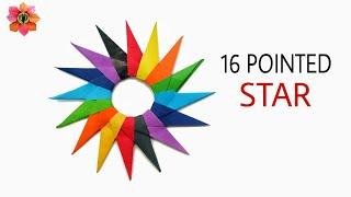 16 Pointed Star - Modular origami Tutorial - 73