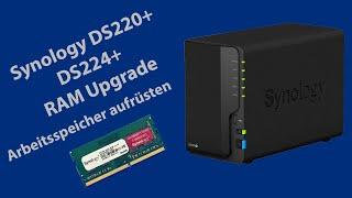 Speichererweiterung einbauen beim Synology NAS -  DS220+ oder DS224+