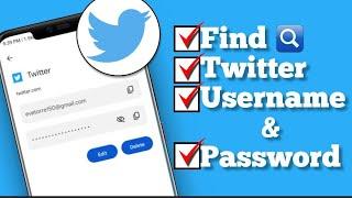 How to find Twitter username and password || recover your twitter username and password (2023)
