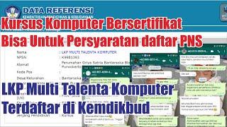 Kursus Komputer Online Bersertifikat