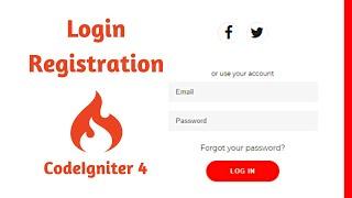 Codeigniter 4 Authentication Login and Registration Tutorial