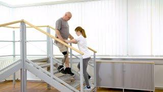 Prosthetic gait training - Walking downstairs (2) | Ottobock