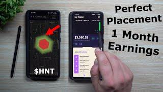 Helium ($HNT) Perfect Miner Placement - How Much I Earned In 1 Month