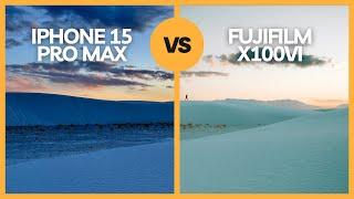 iPhone 15 Pro Max vs Fujifilm X100VI - Unedited JPGs at White Sands, New Mexico