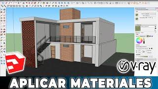 Como APLICAR MATERIALES vray en SKETCHUP