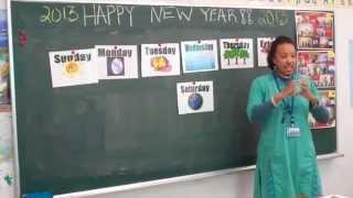 Teaching English Internationally- Demo Lesson-  Days of the Week