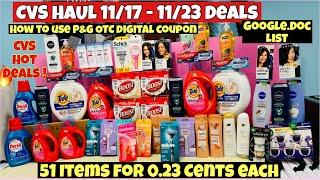 CVS HAUL  11/17 - 11/23 DEALS *CVS FREE & CHEAP COUPONING DEALS *CVS BEST DEALS THIS WEEK