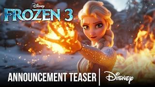 FROZEN 3 (2027) Teaser Announcement - Disney D23 Expo